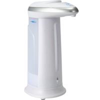 Excellent Houseware Zeeppompje/dispenser - met sensor - wit - 330 ml - navulbaar - keuken/badkamer