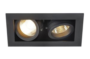 KADUX 2 GU10 zwart mat 2xGU10