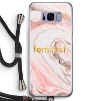 Feminist: Samsung Galaxy S8 Plus Transparant Hoesje met koord