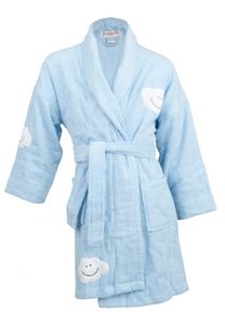 Kinder badjas met wolkjes / kinderbadjassen - XL (9-10 jaar)