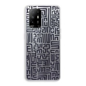 Moroccan Print: Oppo A94 5G Transparant Hoesje