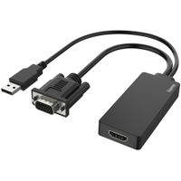 Hama Video-adapter VGA+USB-stekker HDM-aansluiting Full-HD 1080p