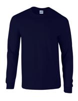 Gildan G2400 Ultra Cotton™ Long Sleeve T-Shirt - Navy - S