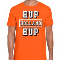 Oranje / Hup Holland Hup supporter t-shirt oranje voor heren