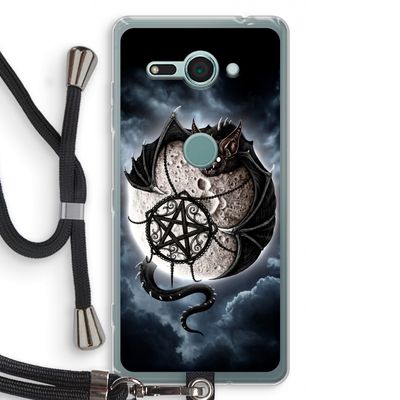 Volle maan: Sony Xperia XZ2 Compact Transparant Hoesje met koord