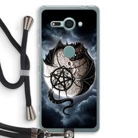 Volle maan: Sony Xperia XZ2 Compact Transparant Hoesje met koord