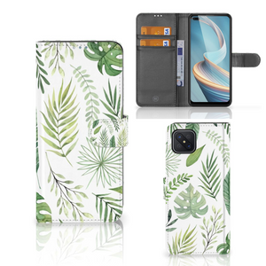 OPPO Reno4 Z Hoesje Leaves