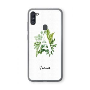 Green Brush: Samsung Galaxy A11 Transparant Hoesje