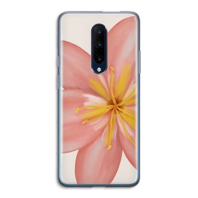 Pink Ellila Flower: OnePlus 7 Pro Transparant Hoesje