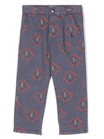 Bobo Choses pantalon chino à imprimé géométrique - Bleu