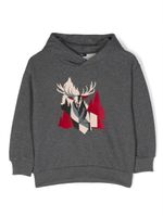 Il Gufo hoodie en coton à imprimé graphique - Gris