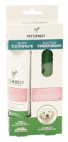 Vets Best puppy tandpasta met vingerborstel kit