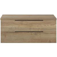 Seville Badmeubelset 120 cm - 2 Laden Esu - Wastafelblad Natuur Eiken Edge Greep