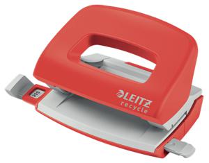 Leitz NeXXt Recycle Mini perforator, 10 blad, rood
