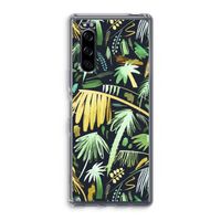 Tropical Palms Dark: Sony Xperia 5 Transparant Hoesje