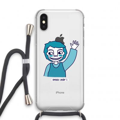 Zwaai: iPhone XS Transparant Hoesje met koord