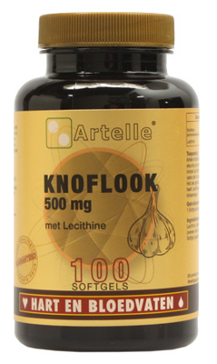 Artelle Knoflook 500 mg Met Lecithine Softgels Artelle Knoflook 500 mg Met Lecithine Softgels
