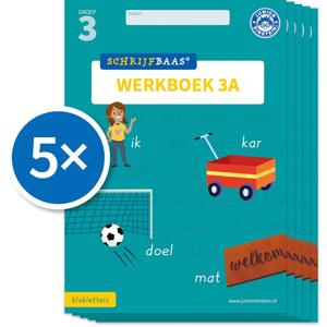 Schrijfbaas Blokletters Werkboek 3A (Set van 5) (Paperback)