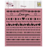 Nellie's Choice • clear stamps strips love & hugs 13st.