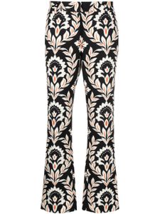 La DoubleJ pantalon court à fleurs - Noir