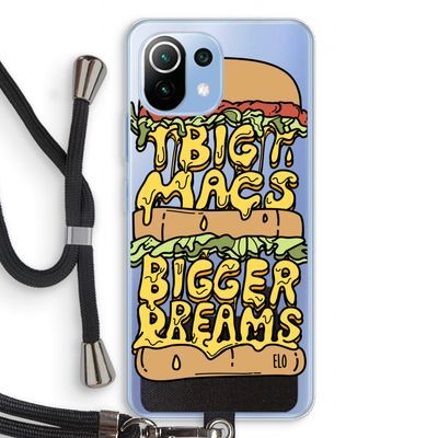 Big Macs Bigger Dreams: Xiaomi Mi 11 Lite Transparant Hoesje met koord