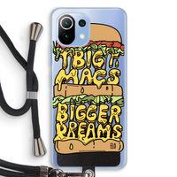 Big Macs Bigger Dreams: Xiaomi Mi 11 Lite Transparant Hoesje met koord