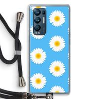 Margrietjes: Oppo Find X3 Neo Transparant Hoesje met koord