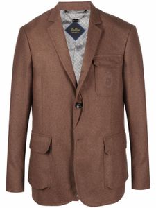 Billionaire blazer à logo brodé - Marron