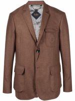 Billionaire blazer à logo brodé - Marron