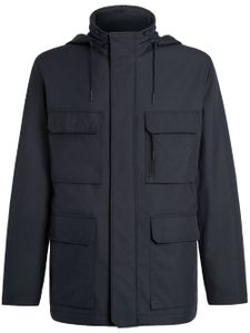 Zegna veste à col montant - Bleu