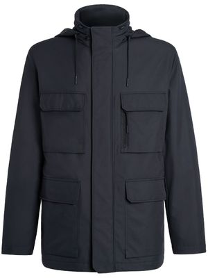 Zegna veste à col montant - Bleu
