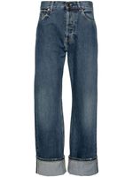 Alexander McQueen jean droit Turn-Up - Bleu