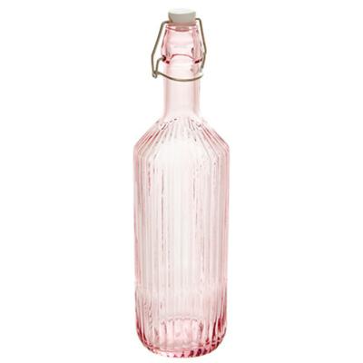 Secret de Gourmet Beugelfles / Weckfles - roze glas - luchtdicht - 1 liter - waterfles Secret de Gourmet Beugelfles / Weckfles - roze glas - luchtdicht - 1 liter - waterfles