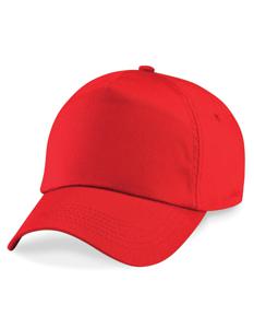 Beechfield CB10 Original 5 Panel Cap - Bright Red - One Size