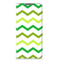 OPPO Reno8 Lite Hoesje met Magneet Zigzag Groen - thumbnail