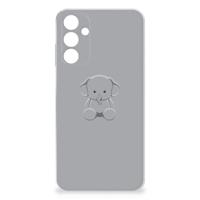 Samsung Galaxy A15 Telefoonhoesje met Naam Grijs Baby Olifant - thumbnail