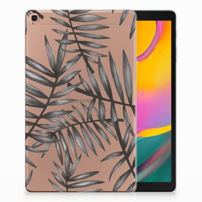 Samsung Galaxy Tab A 10.1 (2019) | Siliconen hoesje | Leaves Grey Samsung Galaxy Tab A 10.1 (2019) | Siliconen hoesje | Leaves Grey