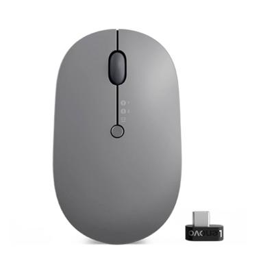 Lenovo Go Wireless Multi Device Muis Draadloos Optisch Grijs 3 Toetsen 2400 dpi