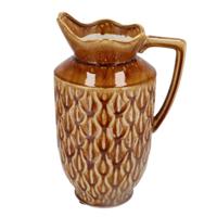 Daan Kromhout Vaas boa met handvat donkerbruin 38 cm | 2 stuks