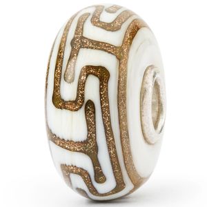 Trollbeads TGLBE-20310 Kraal Tuinpad zilver-glas