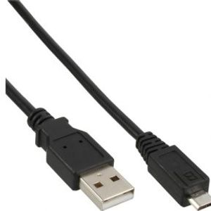 InLine 31705 USB-kabel 0,5 m USB A Micro-USB B Zwart