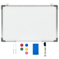 Whiteboard magnetisch 50x35 cm staal wit - thumbnail