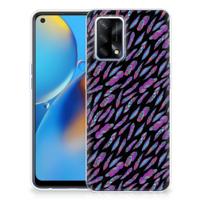 OPPO A74 4G | TPU bumper | Feathers Color