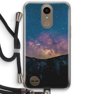 Travel to space: LG K10 (2017) Transparant Hoesje met koord