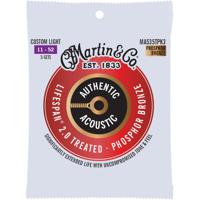 Martin Strings MA535TPK3 Lifespan 2.0 Phosphor Bronze 3-Pack Custom Light 11-52 snarensets voor westerngitaar (3 sets) - thumbnail