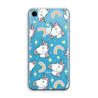 Rainbow Unicorn: iPhone XR Transparant Hoesje