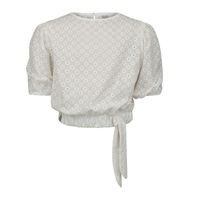 KIEstone Meisjes blouse - Amber - off wit - thumbnail