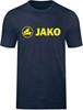 JAKO 6160D T-Shirt Promo Dames - Marine Gemeleerd/Fluo Citroen - 38