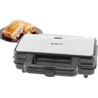 EMERIO ST-109562 Sandwich toaster RVS, Zwart - thumbnail