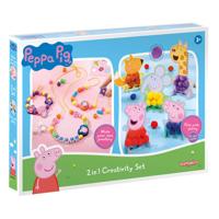 Peppa Pig 2-in-1 juwelen en pompomkaarten maken set